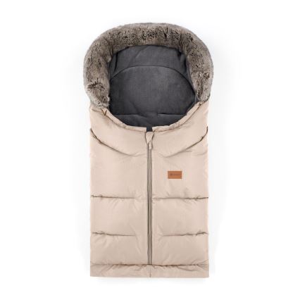 PETITE&MARS - SET Zimska vreća za kolica 4u1 ARCTIC + rukavice za kolica FURRY Rose Petal