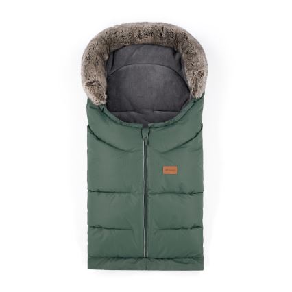 PETITE&MARS - SET Zimska vreća za kolica 4u1 ARCTIC + rukavice za kolica FURRY Veritable Khaki