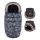 PETITE&MARS - SET Zimska vreća za kolica 4u1 COMFY Stylish Beauty + rukavice za kolica FURRY Forever Black