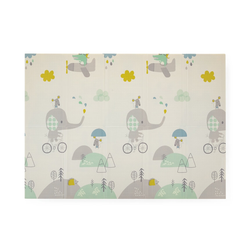 PETITE&MARS - Sklopiva podloga za igranje CAMPY ELEPHANT&FOX