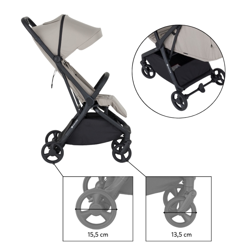 PETITE&MARS - Sportska kolica FLIP Platinum Grey