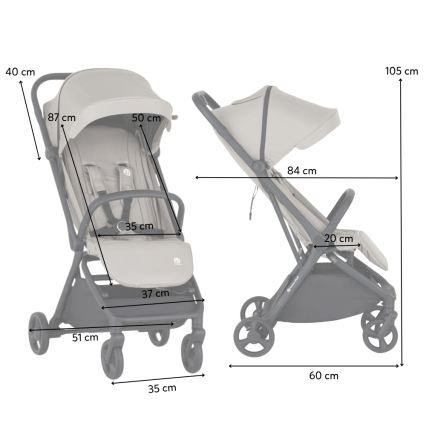 PETITE&MARS - Sportska kolica FLIP Tan Beige