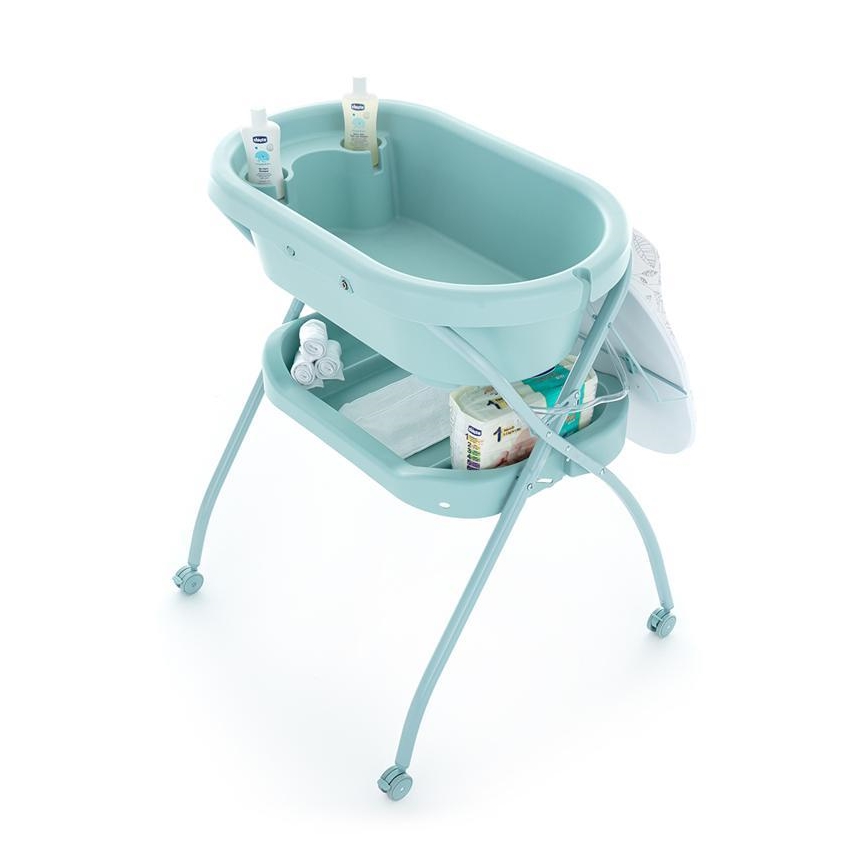 PETITE&MARS - Stalak s kadicom i podlogom za previjanje SPA 3u1 menta