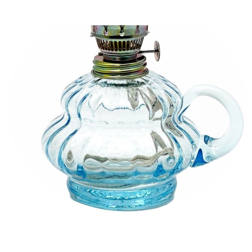 Petrolejska lampa ANNA 33 cm akvamarin