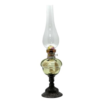 Petrolejska lampa BARBORA 54 cm šumsko zelena
