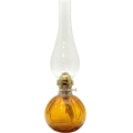 Petrolejska lampa BASIC 38 cm jantar