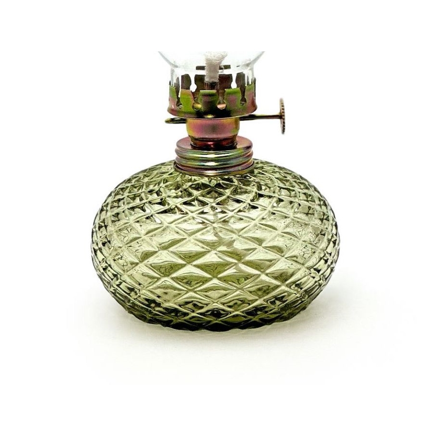 Petrolejska lampa Eliška 20 cm šumska zelena