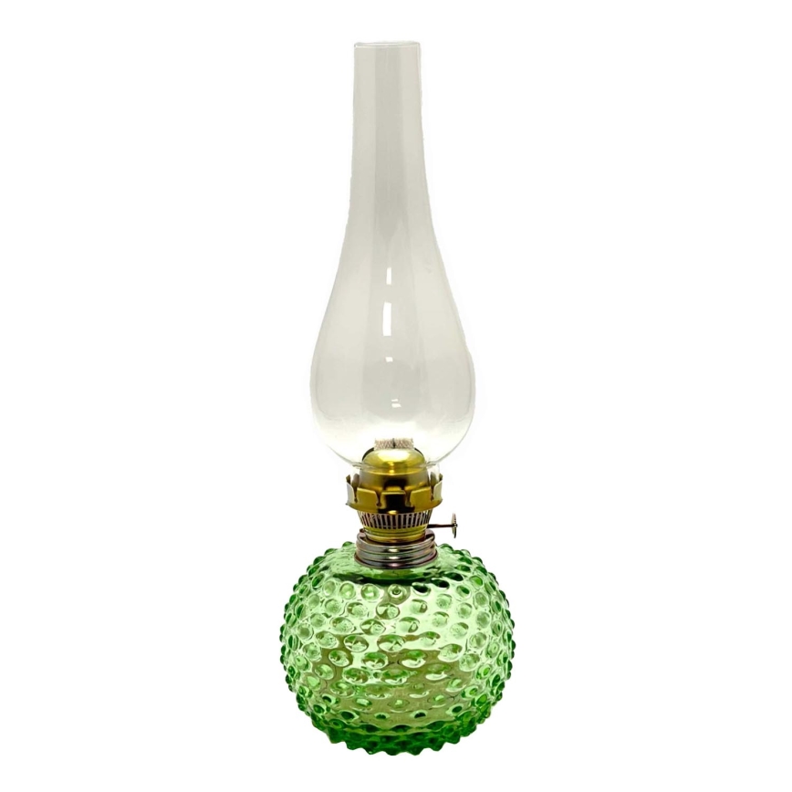 Petrolejska lampa EMA 38 cm svijetlo zelena