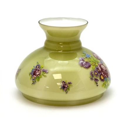 Petrolejska lampa JASMÍNA 50 cm šumsko zelena