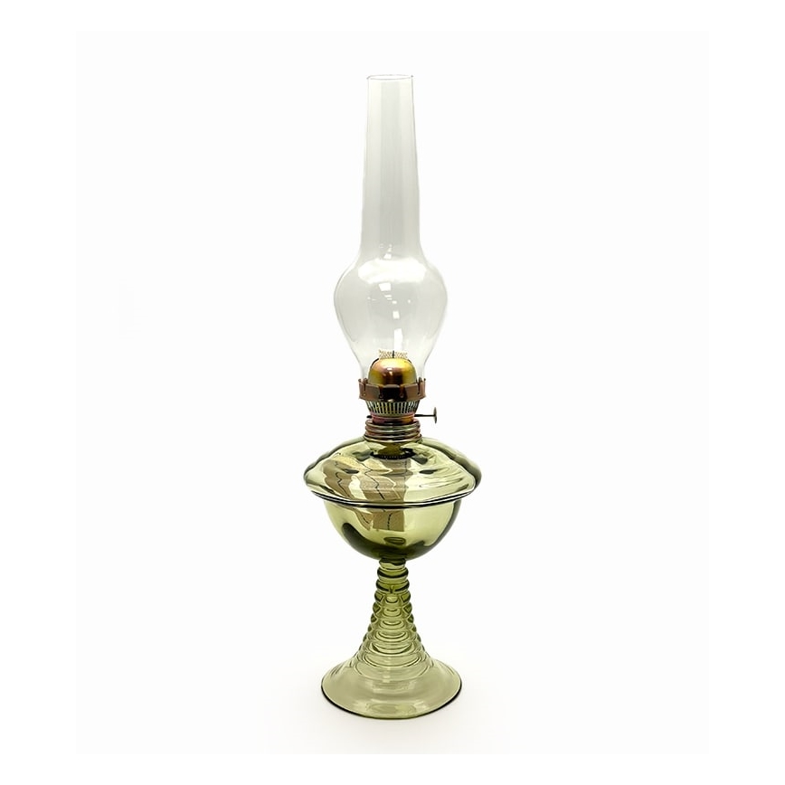 Petrolejska lampa JASMÍNA 50 cm zelena