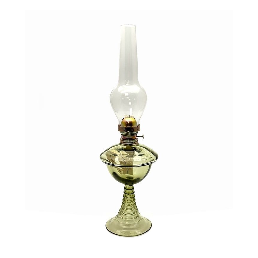 Petrolejska lampa JASMÍNA 50 cm zelena