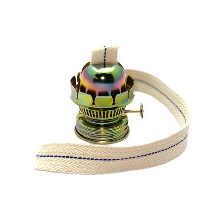 Petrolejska lampa KLÁRA 34 cm šumsko-zelena