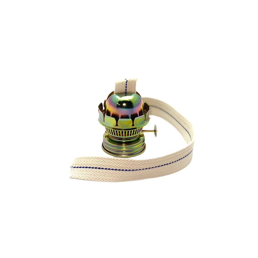 Petrolejska lampa KLÁRA 34 cm šumsko-zelena