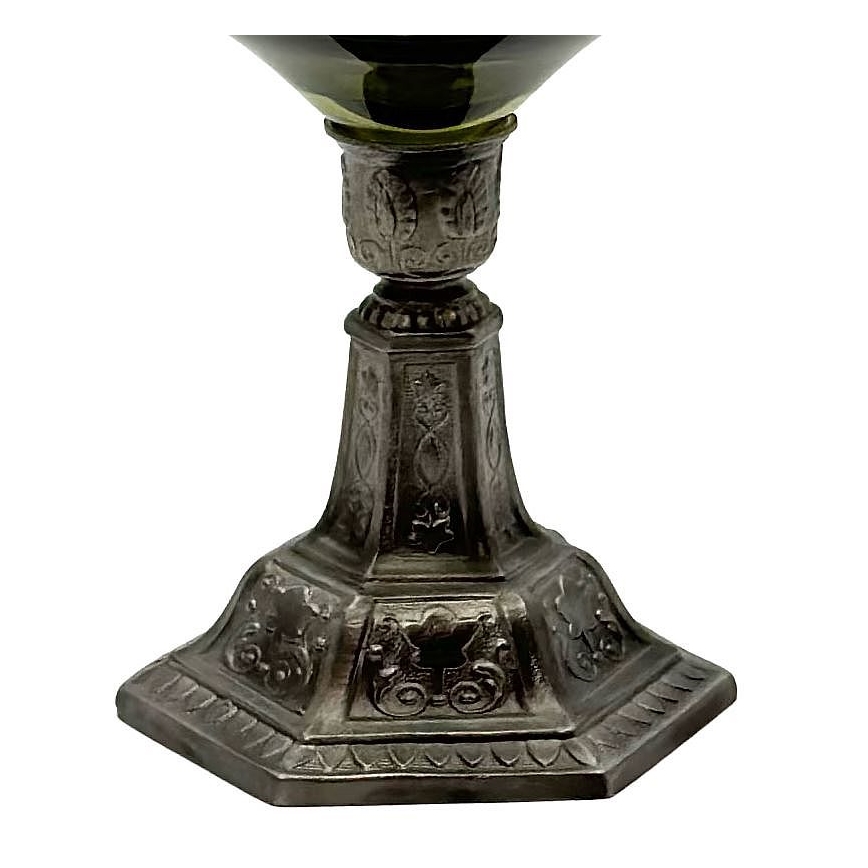 Petrolejska lampa KRASOMÍRA 42 cm zelena