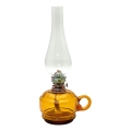 Petrolejska lampa MONIKA 34 cm jantar