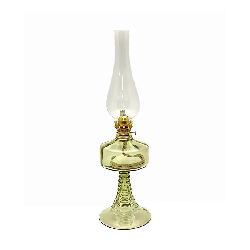 Petrolejska lampa PETRA 42 cm šumska zelena