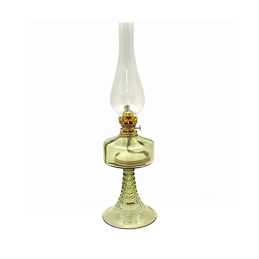 Petrolejska lampa PETRA 42 cm šumsko zelena