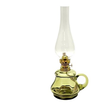 Petrolejska lampa TEREZA 34 cm zelena