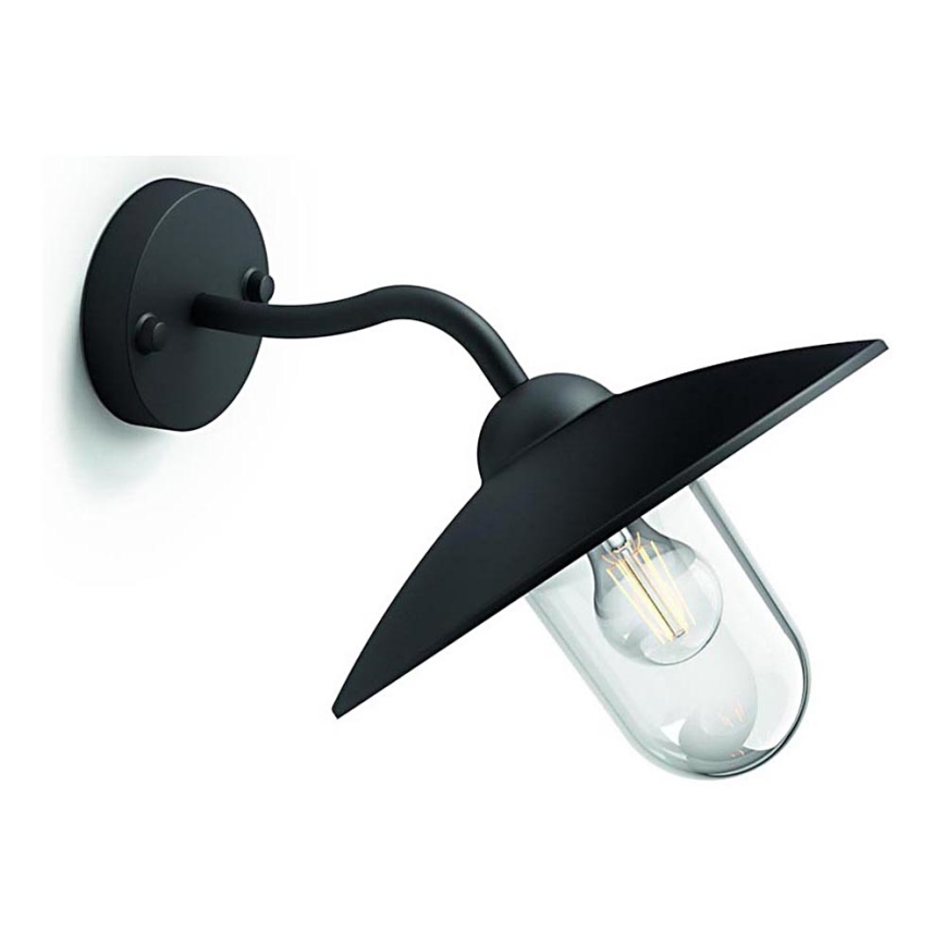 Philips 01643/30/PN - Vanjska zidna svjetiljka HAMMOCK 1xE27/60W/230V IP44