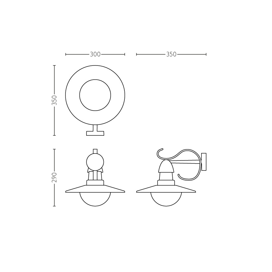 Philips 01816/30/PN - Vanjsko svjetlo MYGARDEN TOPIARY 1xE27/60W/230V IP44