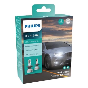 Philips 11342U51X2 - SET 2x LED Auto žarulja Ultinon Pro5100 H4 P43t-38/12W/12/24V 5800K