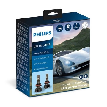 Philips 11362U91X2 - SET 2x LED Auto žarulja Ultinon 9100 H11 PGJ19-2/13,2W/12/24V 5800K