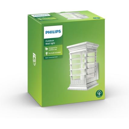 Philips 15280/18/PN - Vanjska zidna svjetiljka PATIO 1xE27/60W/230V IP44