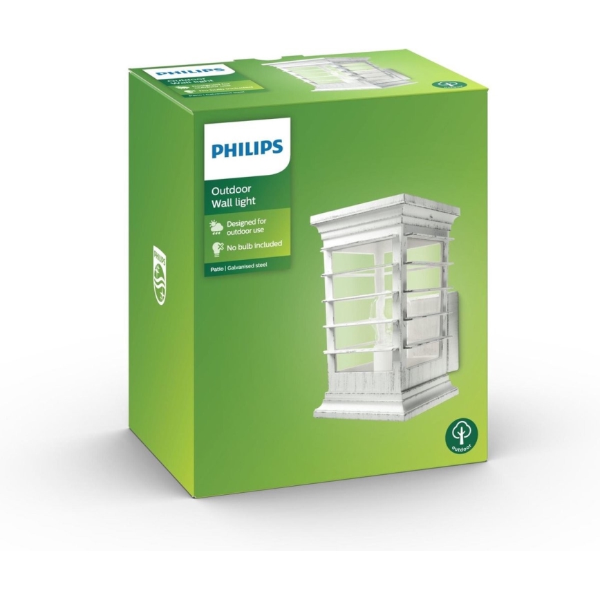 Philips 15280/18/PN - Vanjska zidna svjetiljka PATIO 1xE27/60W/230V IP44