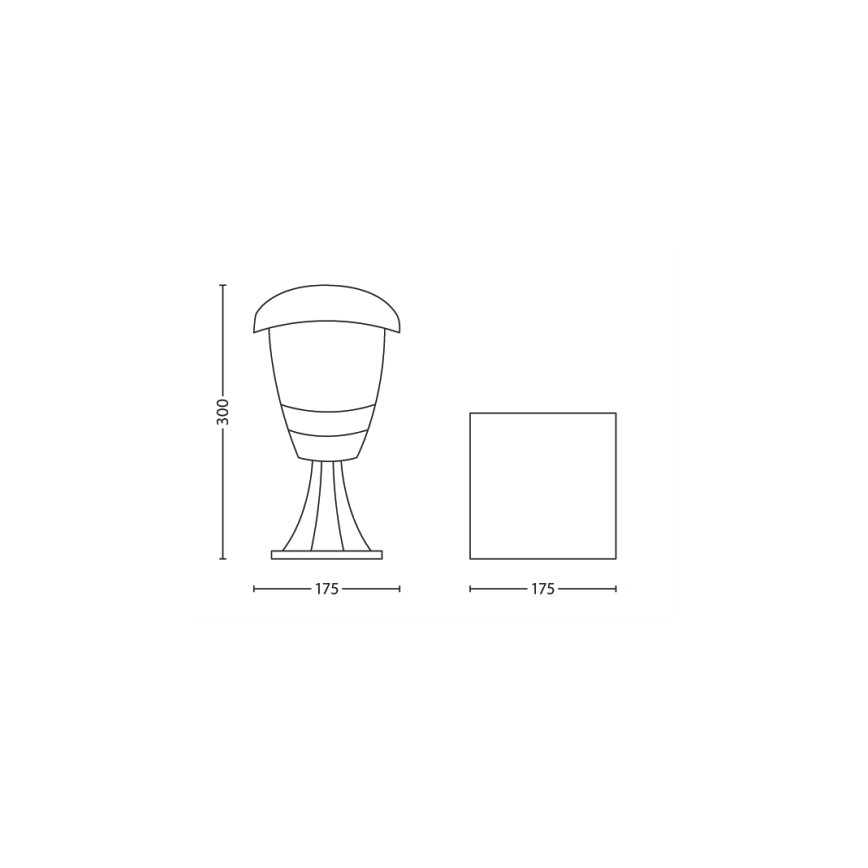Philips - Vrtna lampa 1xE27/60W/230V IP44