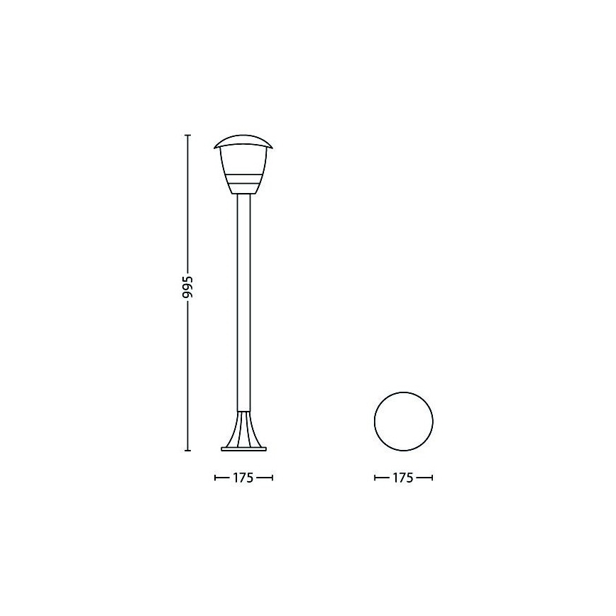 Philips - Vanjska lampa 1xE27/60W/230V IP44