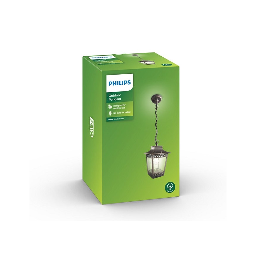 Philips 15406/86/PN - Vanjski luster HEDGE 1xE27/60W/230V IP44