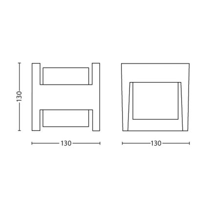 Philips - LED Vanjska zidna svjetiljka LED/4,5W/230V 2700K IP44