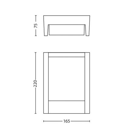 Philips - LED Vanjska zidna svjetiljka LED/6W/230V 4000K IP44