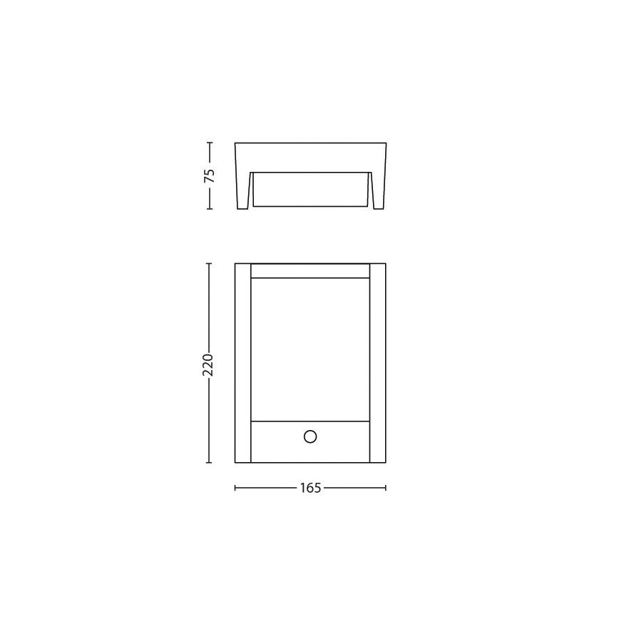Philips - LED Vanjska zidna svjetiljka sa senzorom LED/6W 2700K IP44