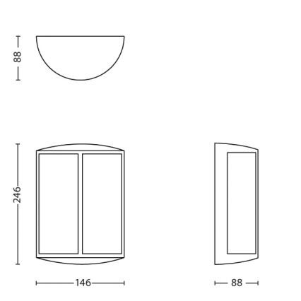 Philips - LED vanjska zidna svjetiljka 1xLED/6W IP44