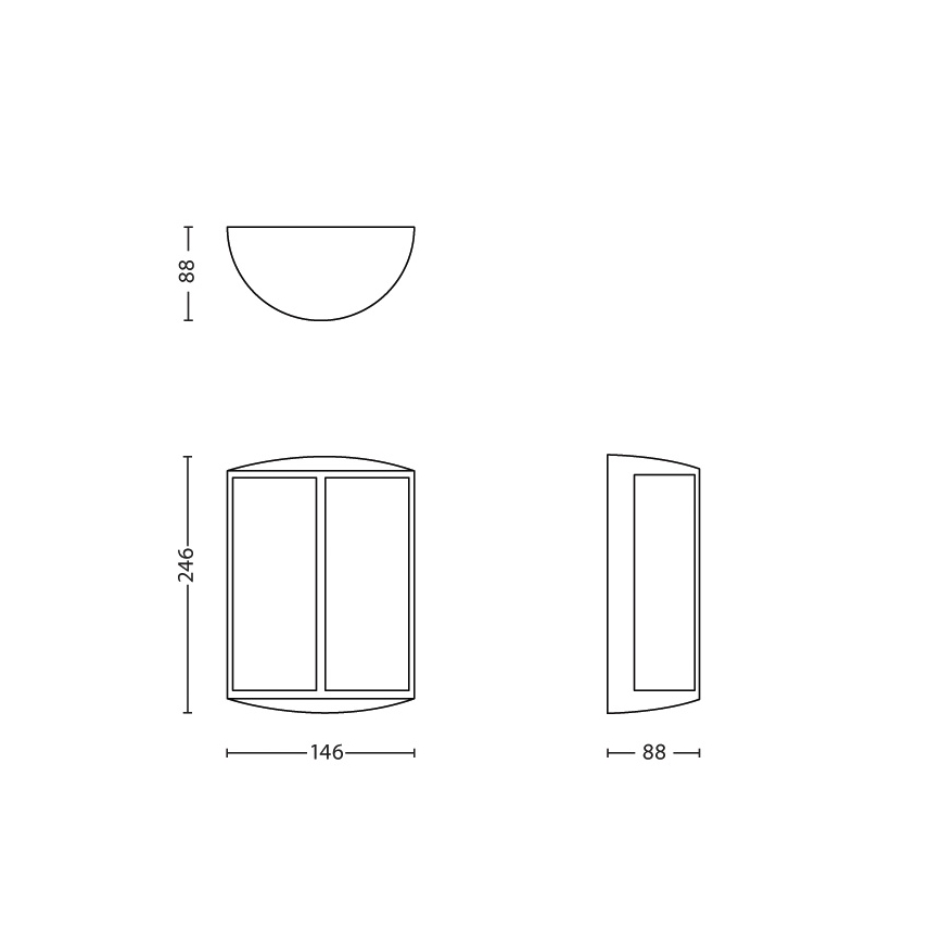 Philips - LED vanjska zidna svjetiljka 1xLED/6W IP44