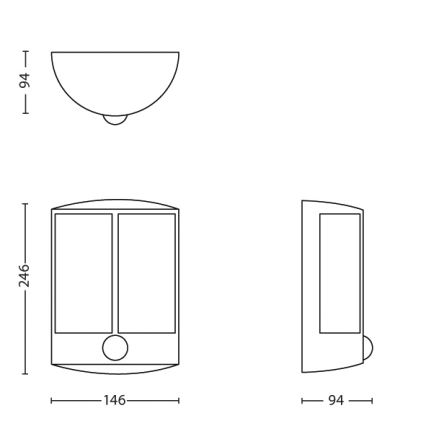 Philips - LED vanjska svjetiljka sa senzorom LED/6W IP44