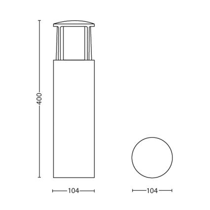 Philips - LED Vanjska lampa 1xLED/6W/230V IP44