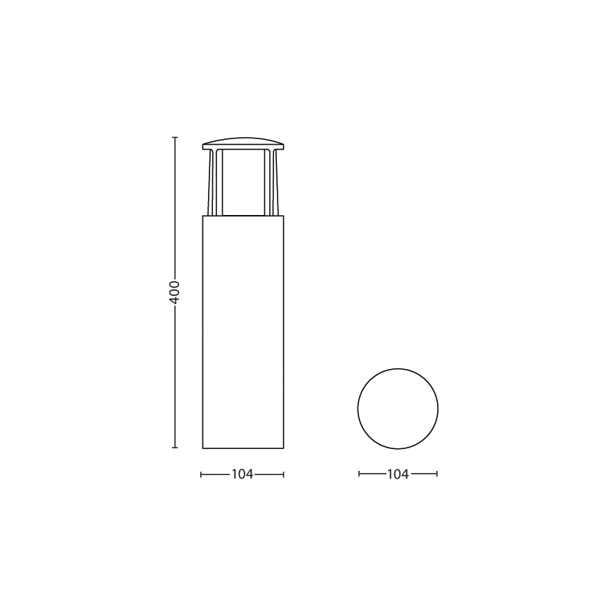 Philips - LED Vanjska lampa 1xLED/6W/230V IP44