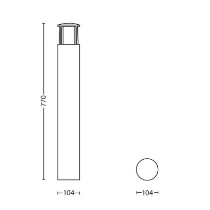 Philips - LED Vanjska lampa 1xLED/6W/230V IP44