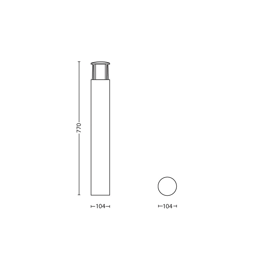Philips - LED Vanjska lampa 1xLED/6W/230V IP44