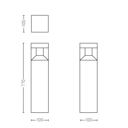 Philips - LED vanjski rasvjetni stupić LED/8W IP44