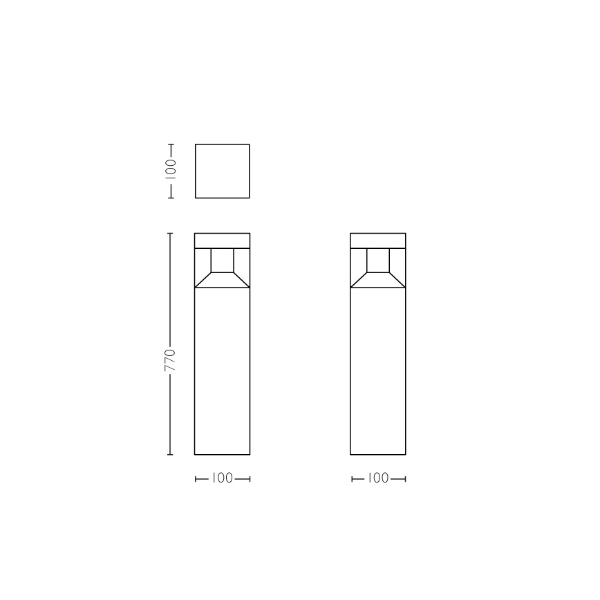 Philips - LED vanjski rasvjetni stupić LED/8W IP44
