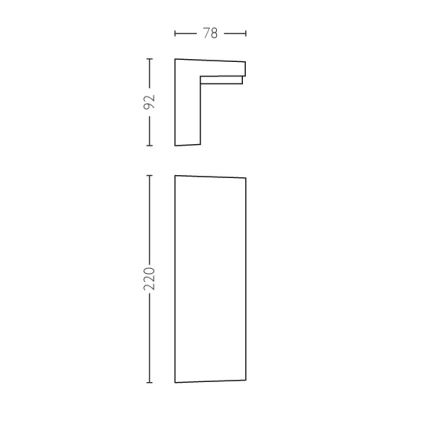Philips - LED Vanjska zidna svjetiljka 2xLED/4,5W/230V 2700K IP44