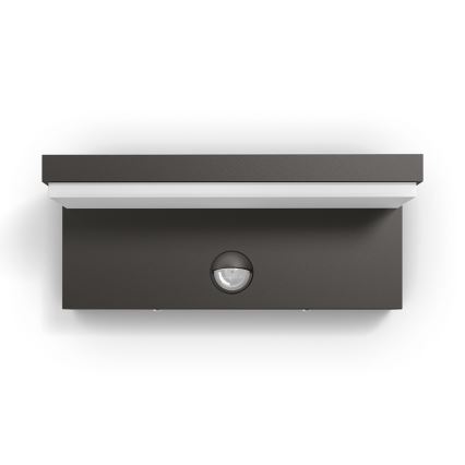 Philips 16484/93/P3 - LED Vanjska zidna svjetiljka senzor BUSTAN 2xLED/4,5W