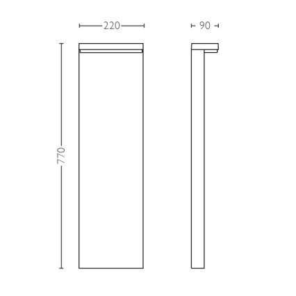 Philips - LED svjetiljka za vanjski rasvjetni stup 2xLED/4,5W