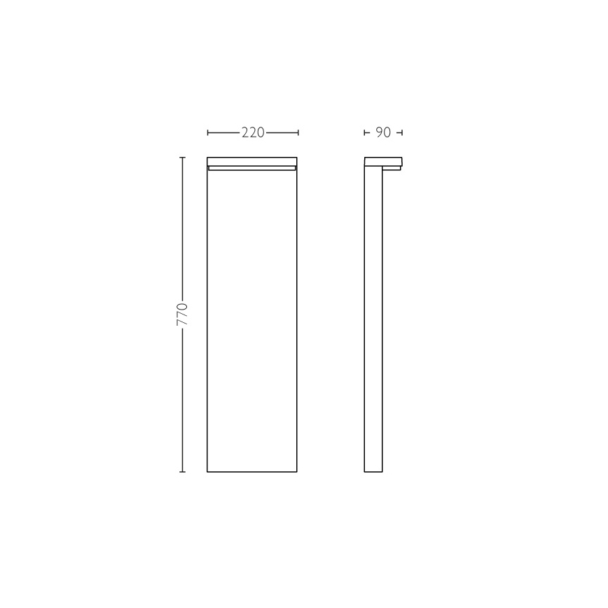 Philips - LED svjetiljka za vanjski rasvjetni stup 2xLED/4,5W