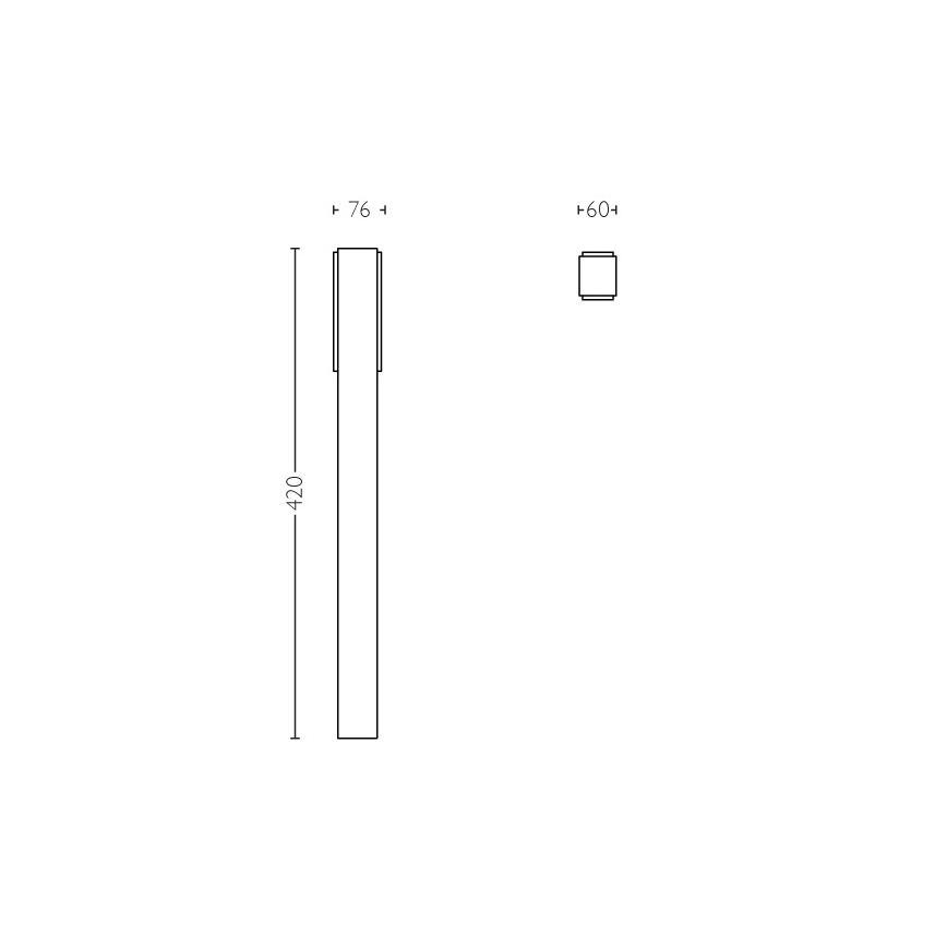 Philips - Vanjski rasvjetni stupić 2xLED/4,5W IP44