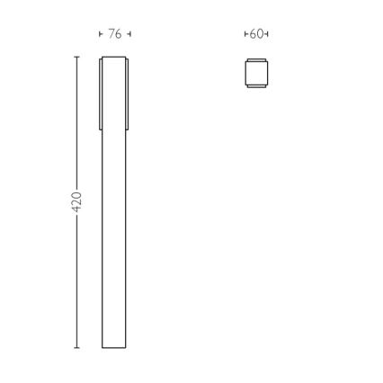 Philips - Vanjski rasvjetni stupić 2xLED/4,5W IP44