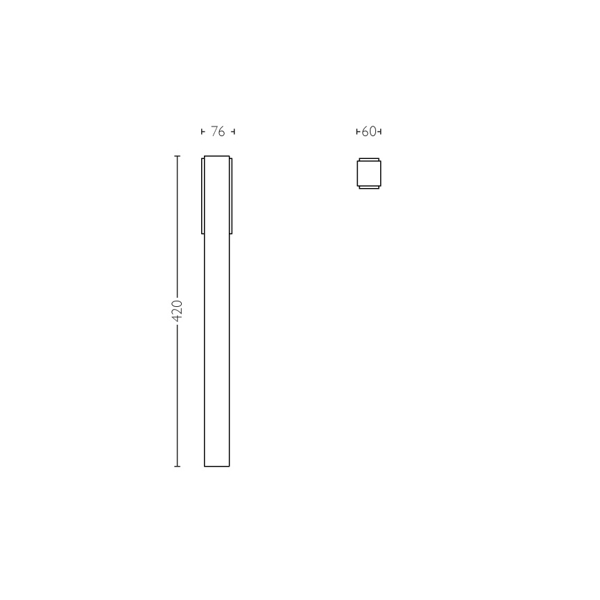 Philips - Vanjski rasvjetni stupić 2xLED/4,5W IP44